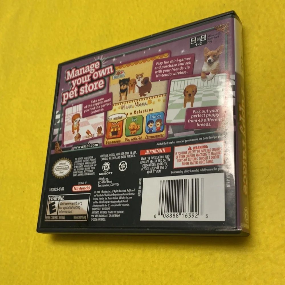 Nintendo DS Puppy Palace game